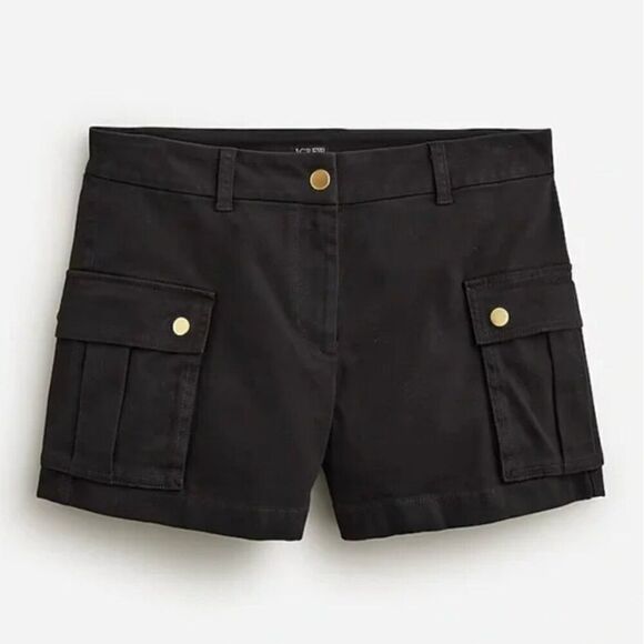 J. Crew Pants - J. Crew Black 4" cargo chino short NWT size 2